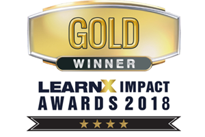 LearnX Gold Award 2018 logo